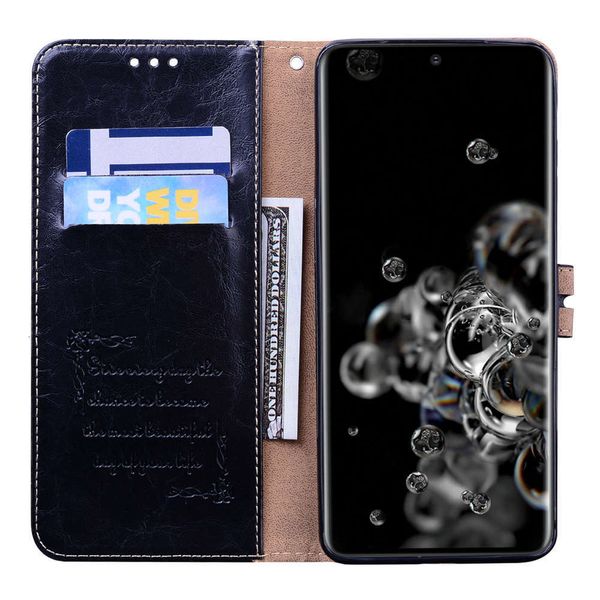 

qasuitable for samsung s10 / s20plus oil wax pattern leather case cover a91s / m40 busins mobile phone vfr