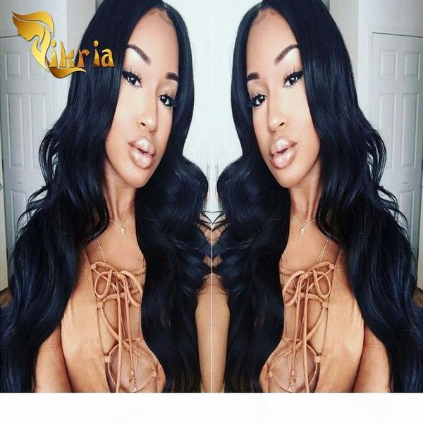 

peruvian brazilian indian malaysian natural color full lace human hair wigs with baby hair lace front human hair wigs pre-plucked hairline, Black;brown