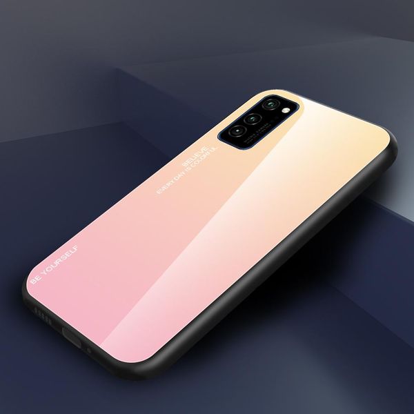 

градиент закаленное стекло телефон чехол для huawei honor v30 pro view 30 защитная крышка чехол капа для honor view30 v30pro v 30 wmthzl