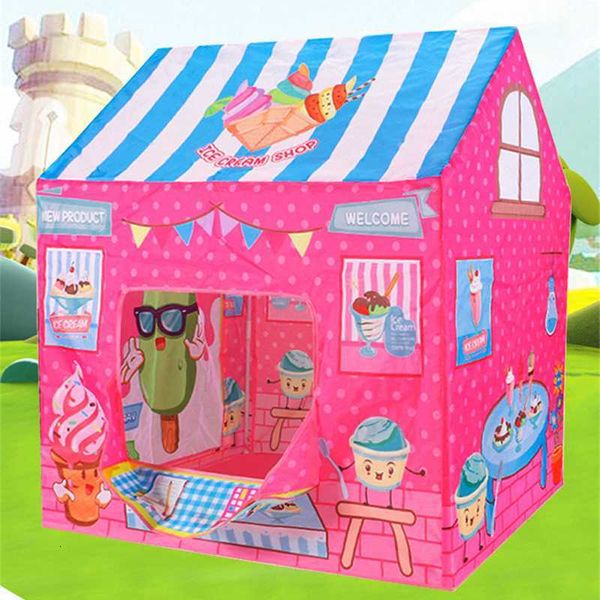 

kids tents playhouse portable princess castle indoor outdoor play toys simulation shopping game tent bedroom decoration for kids