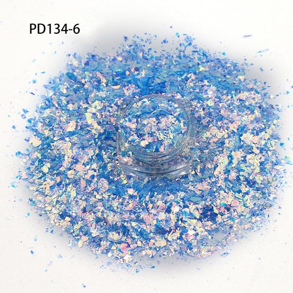 

nail glitter bulk 200g art mixed size glitter/ flakes 3d diy laser sequins/mermaid transparent piece for, Silver;gold