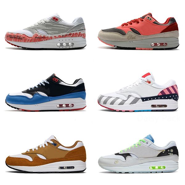 

fashion max 1 87 running shoes men women orange daisy pack magma orange triple white air airmax sports sneakers 36-45, White;red