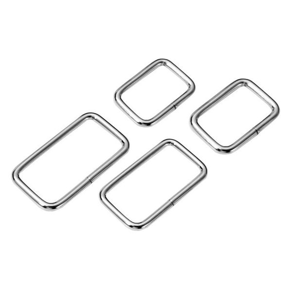

20pcs metal adjustable rectangle ring buckles garment belt diy needlework luggage sewing handmade bag purse bbyzga, Blike;white