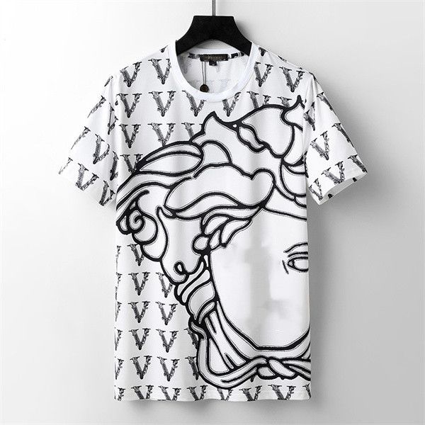 

2021 designers mens womens t shirts for man paris fashion t-shirt emboss letter men clothes tees street short sleeve luxurys tshirts clothin, White;black