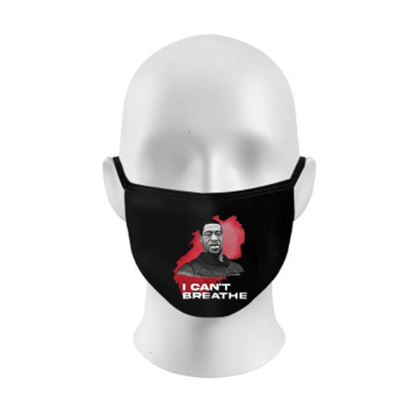 

face breathing filter mask k&95% reusable 6 valve layer protective mask designer letter masks m u9uo