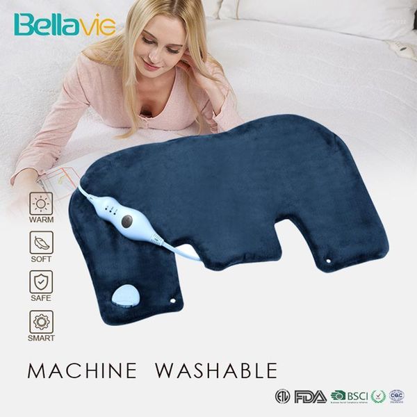 

bellavie 18*25" neck and shoulder warmer shawls heating pad electric pain relief for back with auto off function (110v us plug)1