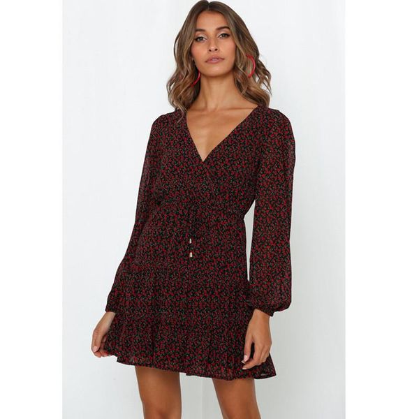 

dresess for women korean winter outfit for women robe femme v neck full women's party clothes formal dress elegant, Black;gray