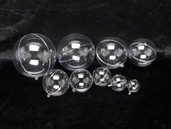 

m40xfor transparent hanging ball new tree xmas 5cm/8cm/10cm bauble clear plastic home party merry christmas decorations