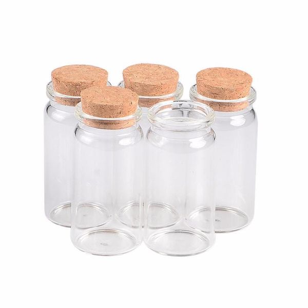 

20ml 50ml 65ml 90ml food grade glass bottle with cork for jewelry wedding decoration christmas gift empty jars bottl bbyrcw