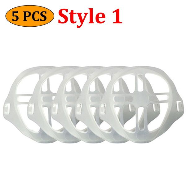 

mascarilla 5pcs plastic face mask fashion holder washable reusable mask bracket increases breathing space mouth caps washable bbycwn