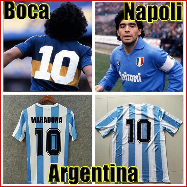 

in stock 1978 1986 argentina maradona home soccer jersey retro version 86 78 maradona caniggia quality football shirt batistuta, Black;yellow