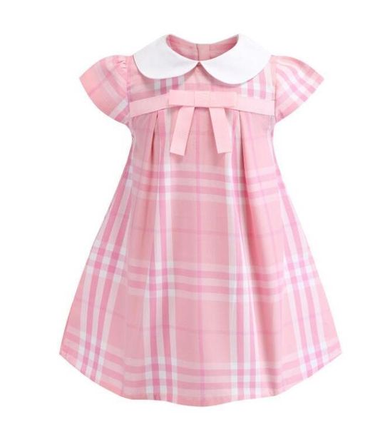 

sell 2020 new arrival summer girls lapel academy wind sleeveless puckered skirt cotton baby kids big plaid dress209i, Red;yellow