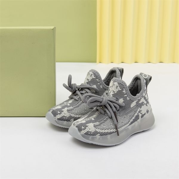 

breathable fashion children's sneakers shoes for girls and boys sports shoes comfortable fabric girls shoes y201028, Black