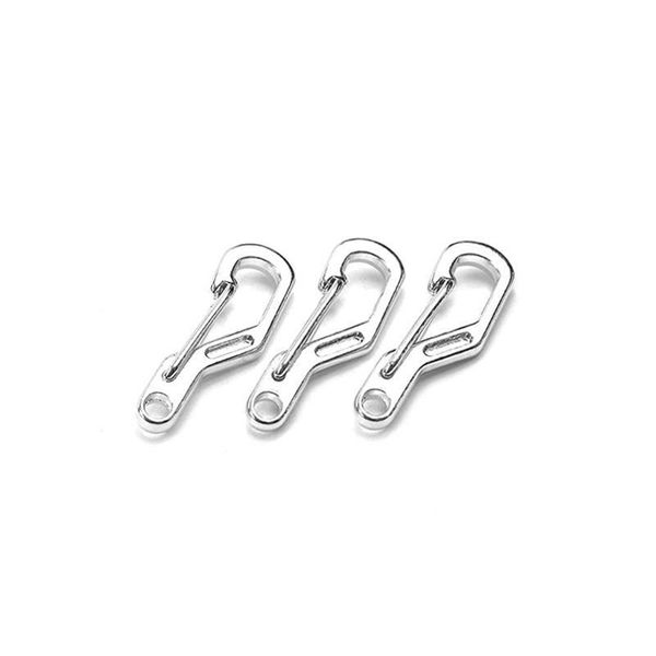 

50pcs multifunction mini d-type hanging buckle key chain quick hook carabiner edc portable tool keychain outdoor sma jllkgf