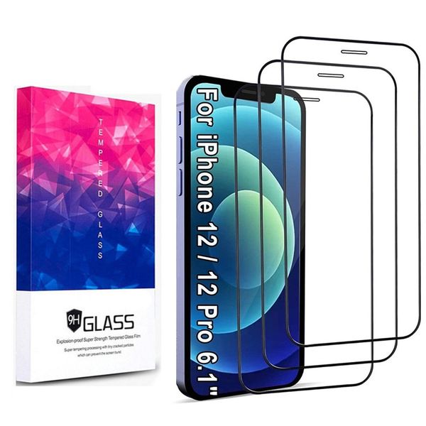

3pack wooden full cover 9h hardness screen protector tempered glass ultra clear hd film for iphone 6 7 8 plus x xr xs max 11 12 13 with reta