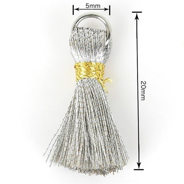 

20pcs gold sliver silk tassel lace cotton fabric trim fringe ribbon drop handmade sewing curtains clothes accessories h jllvef