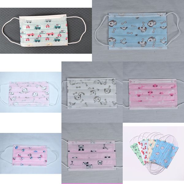 

disposable child boys girls cartoon non-woven kids respirator mouth mask anti pollution brj6pf dnfv 5iy0jq7a