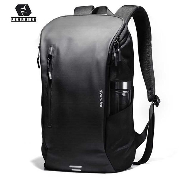 

waterproof fenruien men backpack multifunctional 15.6 inch laps fashion outdoor sport school travel bag 202211
