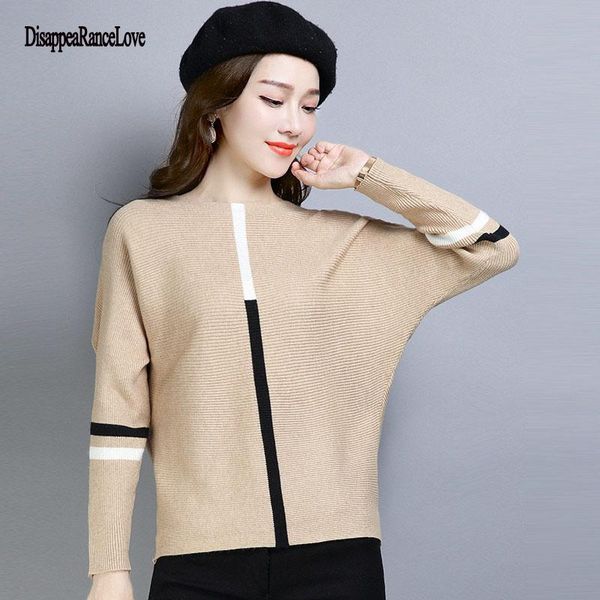 

sweater women 2020 autumn winter new solid color base sweater long sleeve o neck fashion loose harajuku slim female, White;black