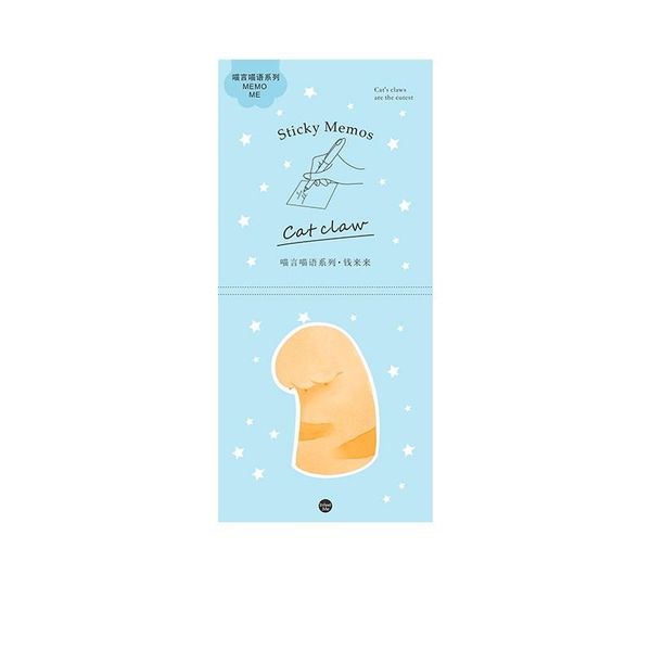 

6 pcs kawaii cat claw shape sticky memo diary stickers stationery gift office school supplies material escolar fm510 jllzal