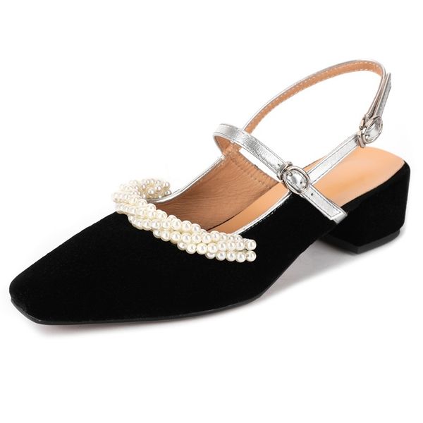 

2021 new toe sequins high heels see high-quality party shoes size 43 5tp4, Black