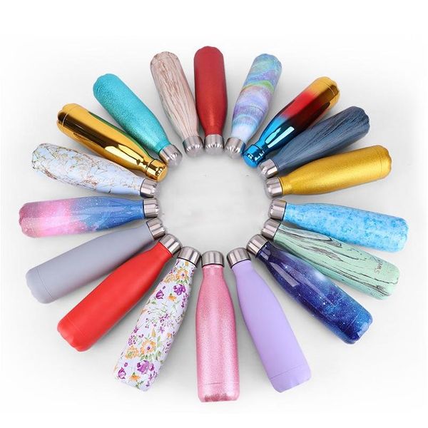 

2021 new designer fashion cola shaped water bottle 500ml creative portable luxury water bottles christmas gift kitchen accessories