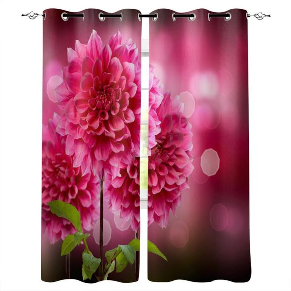 

curtain & drapes flowers red beautiful dreamy curtains for living room bedroom kitchen home supplies ready-made window