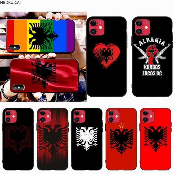 

bgrfnbdruicai mobile phone shell, the national flag of albania is digned as vip, the mobile phone protection and the national flag of alba