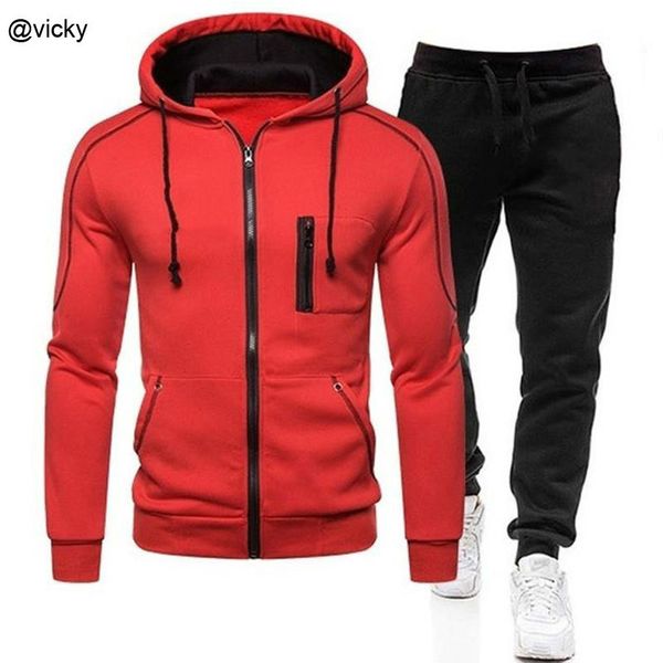

new 2 pieces tracksuit set men sportswear sports compression sportswear running jogging sports pants sweatsuit men male clothing y0108, Gray