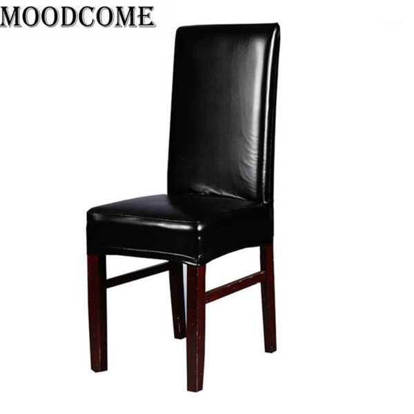 

office chair cover spandex stoelhoezen eetkamer elastic coffee color leather pu chair cover1