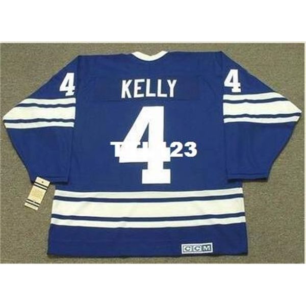 

121s #4 red kelly toronto maple leafs 1967 ccm vintage k hockey jersey or custom any name or number retro jersey, Black