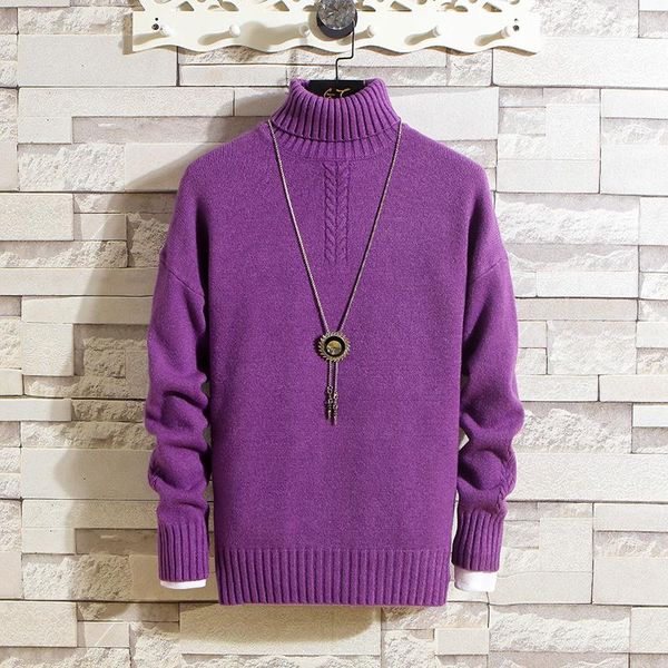 

men's sweaters 2021 autumn and winter half high collar korean fashion sweater knit bottoming shirt casual comfortable solid color, White;black