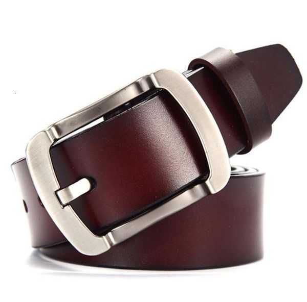 

wholesale new baieku quality men leather belt buckle belt 100-125 cm, Black;brown