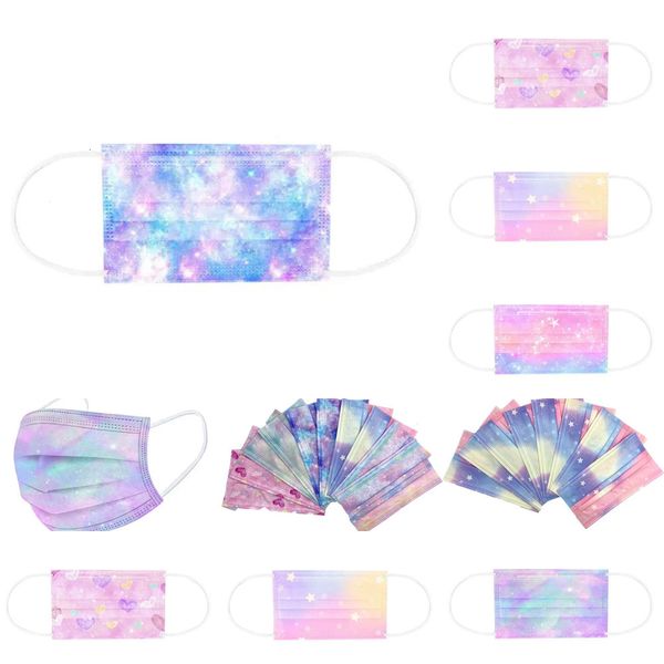 

factory 2925% disposable layers face designer masks 23 melt blown cloth dust air anti-pollution fashion print colorful
