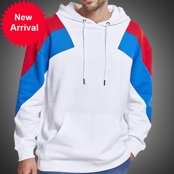 

male wool hoodie, solid color, spring/autumn 2020, Black