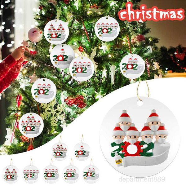 

quarantine christmas birthdays party decoration product personalized family of ornament pandemic social distancing hand sanitize owd1902