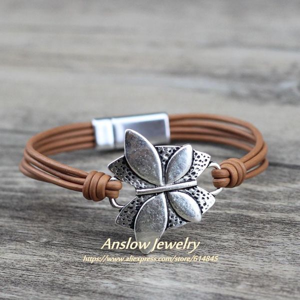 

anslow 2019 новый дизайнер лучшие продажи мода аксессуары ретро урожай дагонфлы панк рок унисекс женщины мужчины браслеты low0740lb jllzkq, Golden;silver