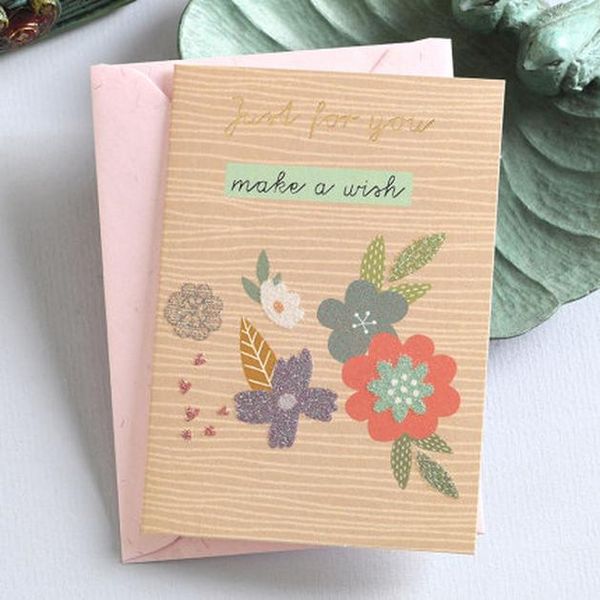 

eno greeting mini greeting card gift birthday card wishes small flower card eno greeting bbytjn packing2010