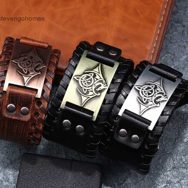 

alloy 2019 bracelet dragon totem leather men's jewelry gifts, Silver