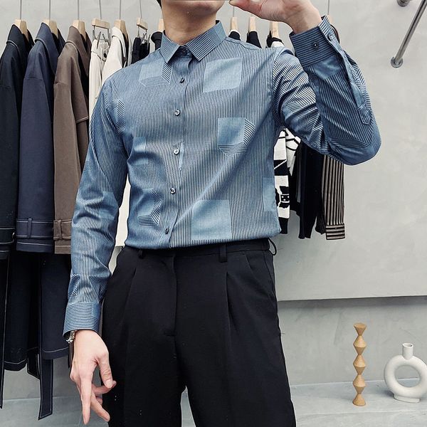 

2021 men's autumn/winter new plaid shirt youth clothes v1y5, White;black