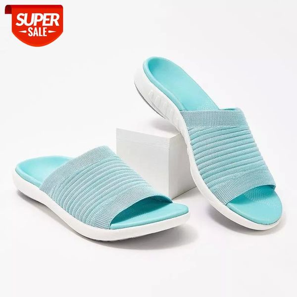 

2021 summer women's slippers casual lightweight ladies flat slides fashion solid color beach slippers for women female shoes #2u4y, Black