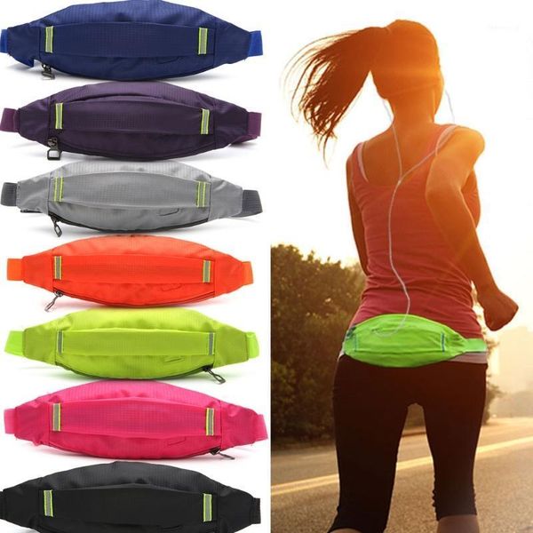

thinkthendo fashion men women earphone waist belt pack bag pocket new style1
