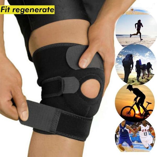 

elbow & knee pads 1pcs compression support sleeve protector elastic brace springs gym sports basketball volleyball running1, Black;gray