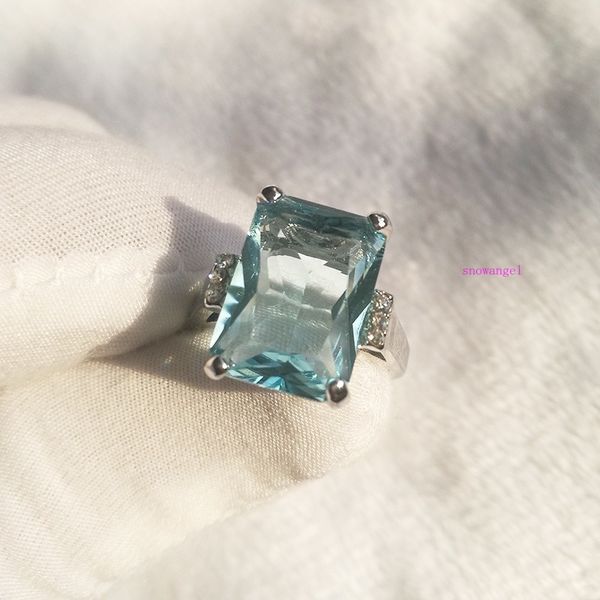 

cara stone engagement european and american noble plated 18k color sapphire ring, Golden;silver