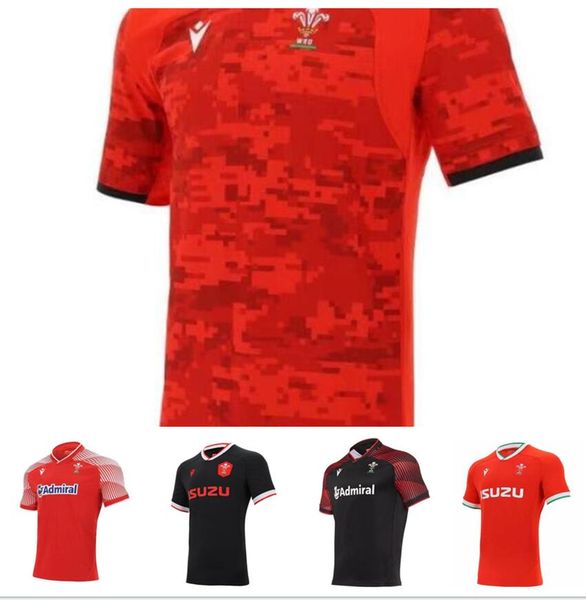 

2021 rugby world cup jersey wales rugby polo t-shirt league jersey shirt red men shirts sport 2020, Black;yellow
