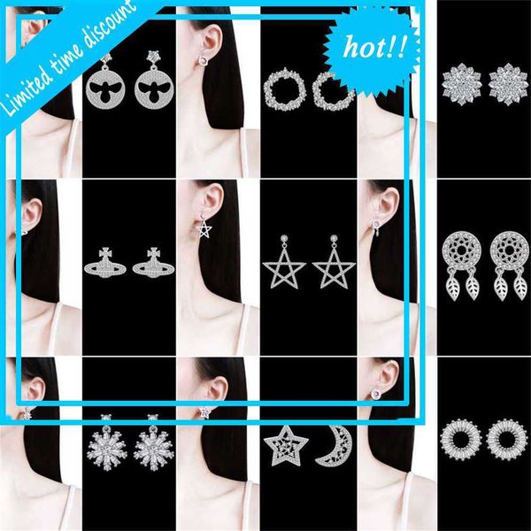 

new pin for korean women 925 pure silver earrings, Golden