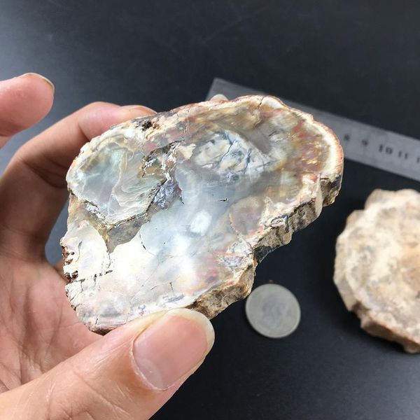 

natural raw stone polished wood stone slice specimen collectibles coffee pads coaster crafts home decor drop shipping h bbyubs