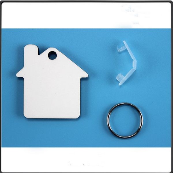 

blank sublimation keychain key chain holder mdf wood double sides thermal transfer heat printing diy p keyring pendants gifts e120302