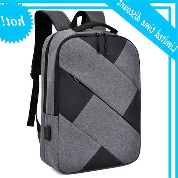 

now panelled color design usb backpack lapmen style fashion back bag anti-theft teenagers pack bags travel women 2019