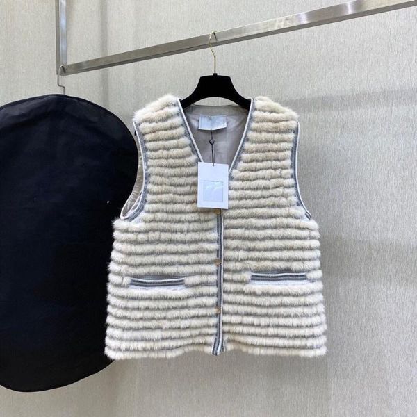 

women real vest 2020 new winter fashion v-neck single breasted england style vest1, Black